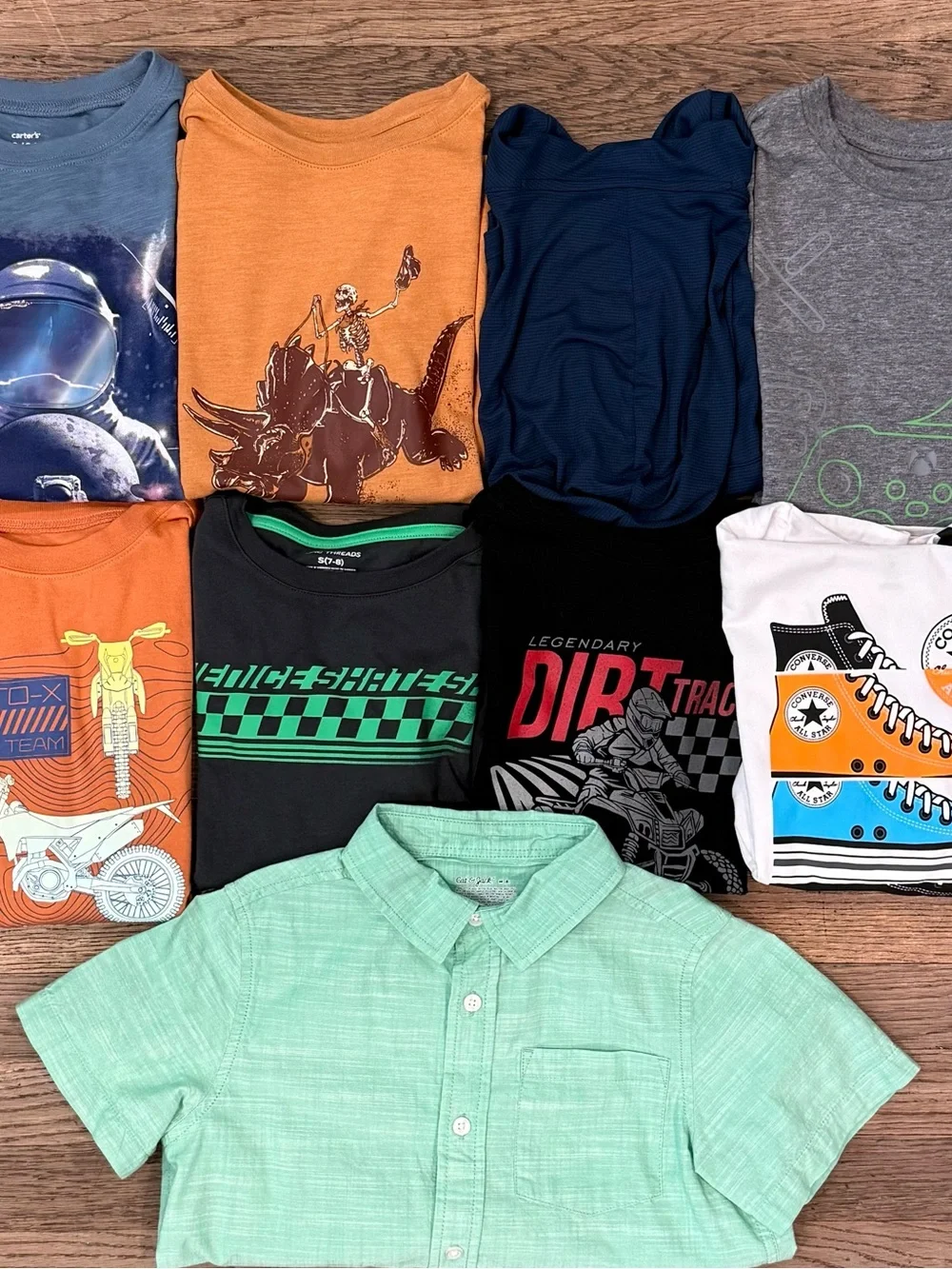 Boys Long Sleeve Graphic Bundle With Button Down